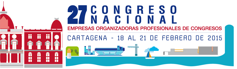 Logo 27 Congreso Nacional de Empresas Organizadoras Profesionales de Congresos 2015.
